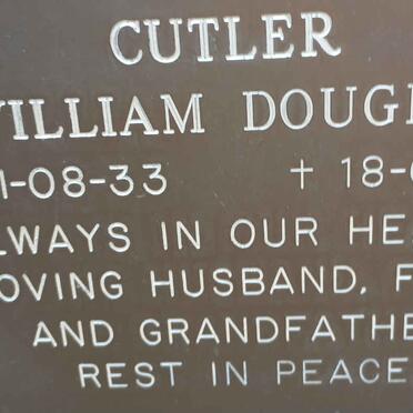 CUTLER William Douglas 1933-1999