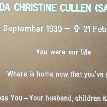 CULLEN Freda Christine nee SAUNDERS 1939-2020