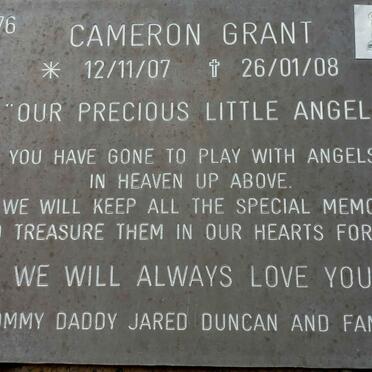 GRANT Cameron 2007-2008