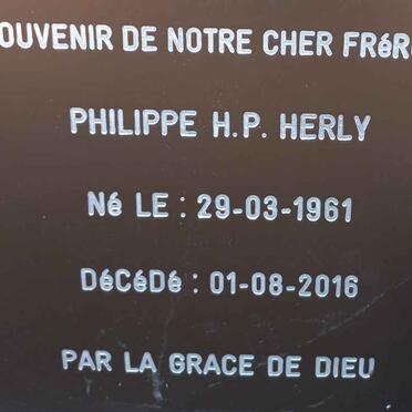 HERLY Philippe H.P. 1961-2016