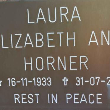 HORNER Laura Elizabeth Ann 1933-2011