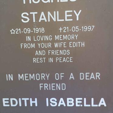 HUGHES Stanley 1918-1997 &amp; Edith Isabella 1917-2005