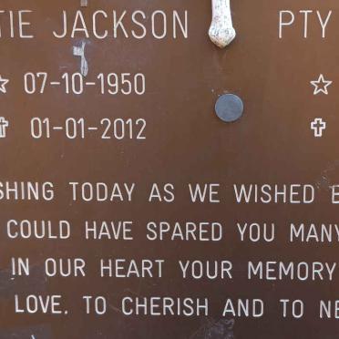 JACKSON Pty 1947-2012 &amp; Lettie 1950-2012
