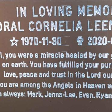 LEENAERTS Coral Cornelia 1970-2020