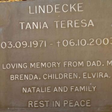 LINDECKE Tania Teresa 1971-2003