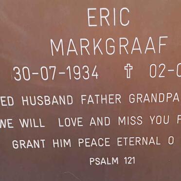 MARKGRAAF Eric 1934-2010