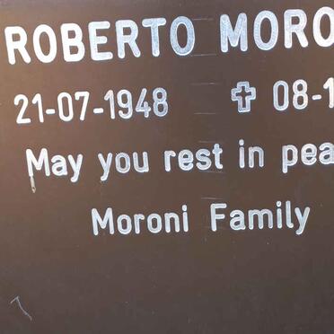 MORONI Roberto 1948-2014