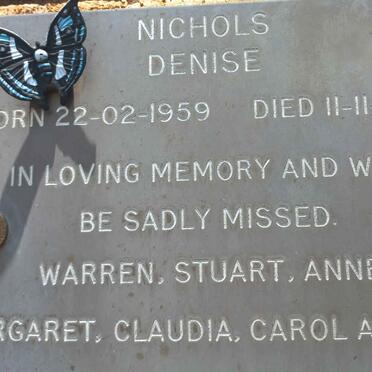 NICHOLS Denise 1959-2001