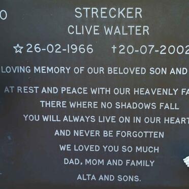 STRECKER Clive Walter 1966-2002