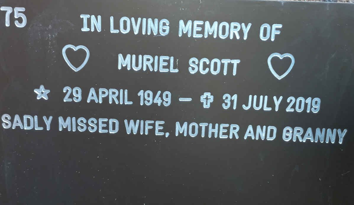 SCOTT Muriel 1949-2019