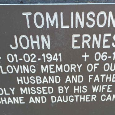 TOMLINSON John Ernest 1941-1991