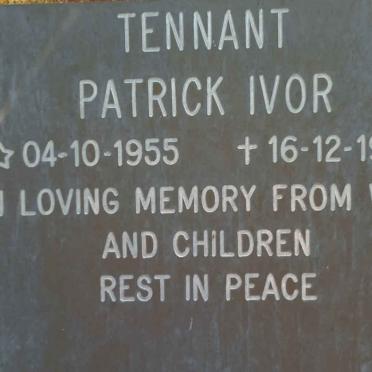 TENNANT Patrick Ivor 1955-1996