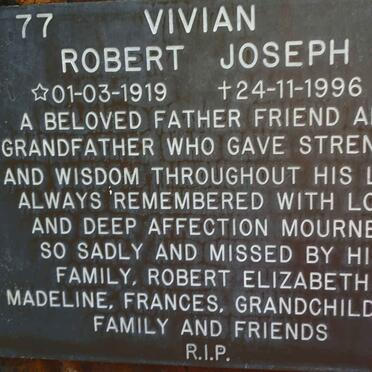 VIVIAN Robert Joseph 1919-1996