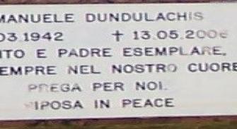 DUNDULACHIS Emanuele 1942-2006