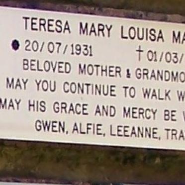 MAGEE Teresa Mary Louisa 1931-2012