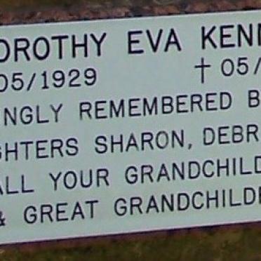 KENNEDY Dorothy Eva 1929-2011