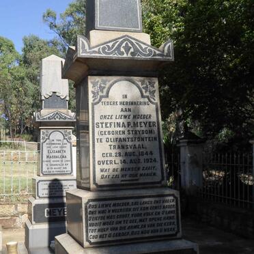 MEYER Stefina P. nee STRYDOM 1844-1924