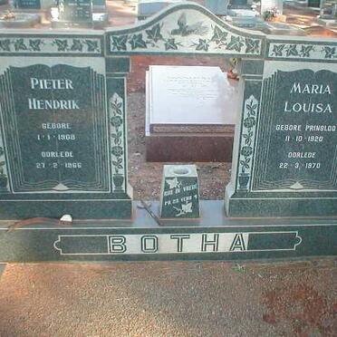 BOTHA Pieter Hendrik 1908-1966 &amp; Maria Louisa PRINSLOO 1920-1970