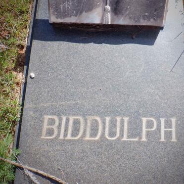 BIDDULPH Alphonso Charles 1957-1975