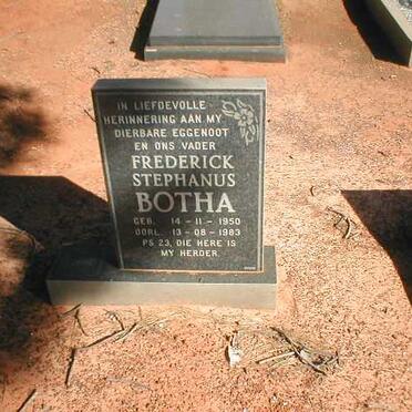 BOTHA Frederick Stephanus 1950-1983