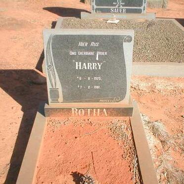 BOTHA Harry 1925-1981
