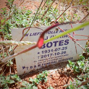 BOTES Nettie 1931-2017