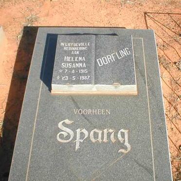 DORFLING Pieter Frans 1908-1970 &amp; Helena Susanna SPANG 1915-1987