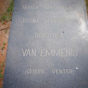 EMMENES Stefanus Andreas, van 1906-1971 &amp; Maria Magdalena Josina Margretha Dorothea VENTER 1907-1980
