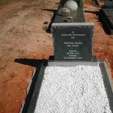 GOUWS Marthie geb. KRUGER 1912-1984