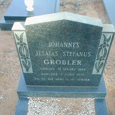 GROBLER Johannes Jesaias Stefanus 1883-1978