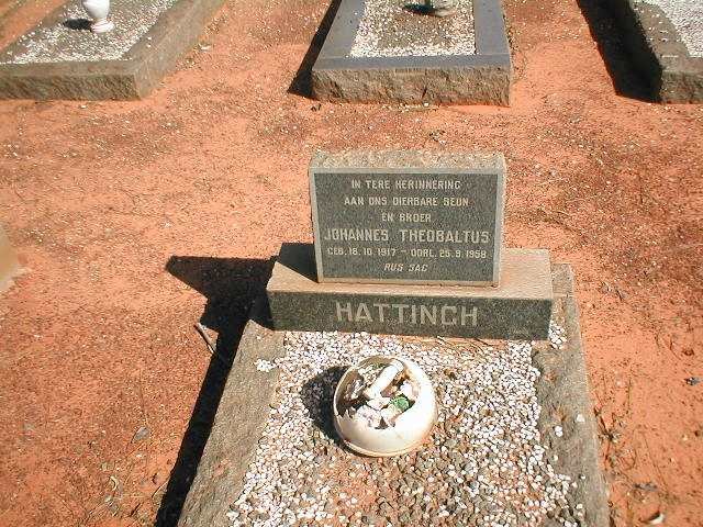 HATTINGH Johannes Theobaltus 1917-1958