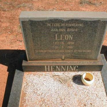 HENNING Leon 1958-1981