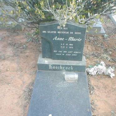 HAASBROEK Anne-Marie 1962-1975