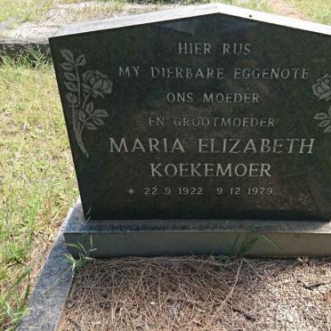 KOEKEMOER Marthinus Wessels 1918-1983 &amp; Maria Elizabeth 1922-1979