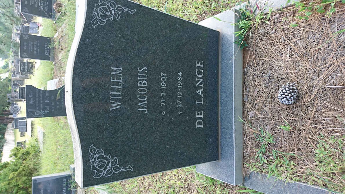 LANGE Willem Jacobus, de 1907-1984
