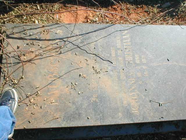 LAUBSCHER Johannes Christiaan -1971