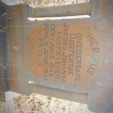 MEYEREN Jakoba Johanna, van 1945-1945