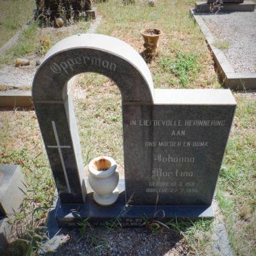 OPPERMAN Johanna Martina 1931-1995