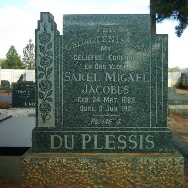 PLESSIS Sarel Migael Jacobus, du 1885-1951