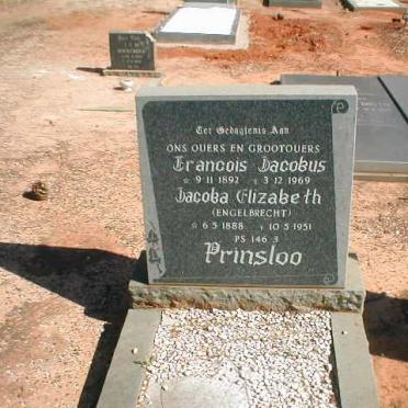 PRINSLOO Francois Jacobus 1892-1969 &amp; Jacoba Elizabeth ENGELBRECHT 1888-1951