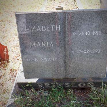 PRINSLOO Elizabeth Maria nee SWART 1915-1993