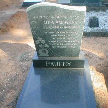 PAULEY Alida Magdalena 1962-1976