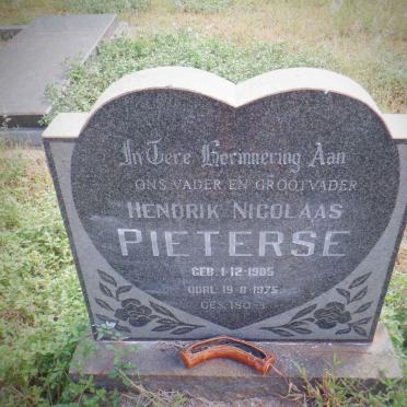 PIETERSE Hendrik Nicolaas 1905-1975