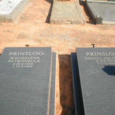 PRINSLOO Daniel Jacobus 1894-1981 &amp; Magdalena Petronella 1903-1988