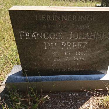 PREEZ Francois Johannes, du 1887-1926
