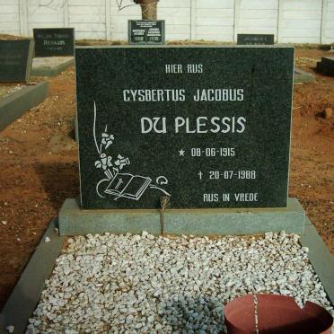 PLESSIS Gysbert Jacobus, du 1915-1988
