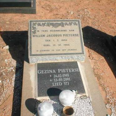 PIETERSE Willem Jacobus 1895-1965 &amp; Gezina 1905-2001