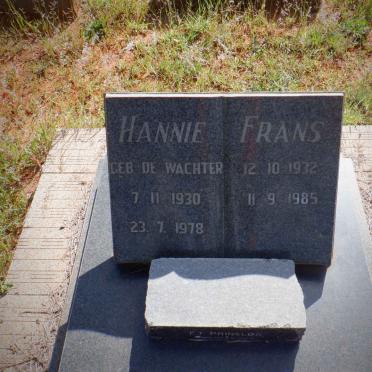 PRINSLOO Frans 1932-1985 &amp; Hannie DE WACHTER 1930-1978 :: PRINSLOO F.J.