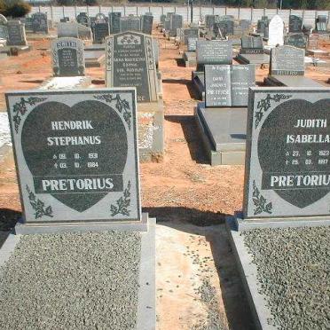 PRETORIUS Hendrik Stephanus 1931-1984 &amp; Judith Isabella 1923-1977