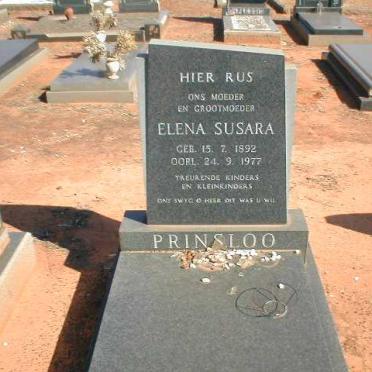 PRINSLOO Elena Susara 1892-1977